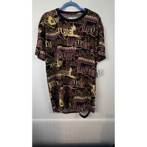 Lularoe Disney Maleficent Patrick T Shirt Mens style M BlackPurple Pure Evil NWT